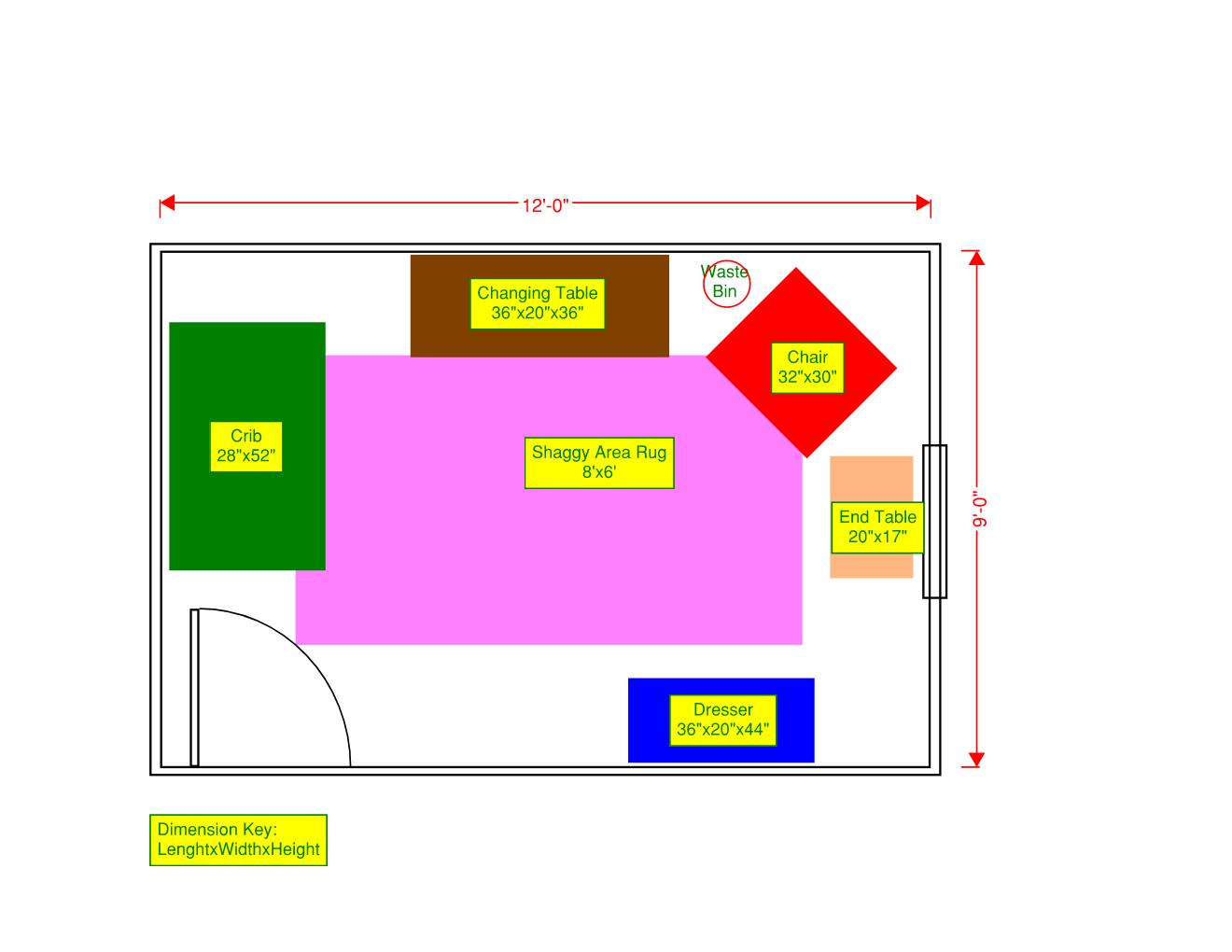Nursery Furniture Layout - Long by Andrew F.