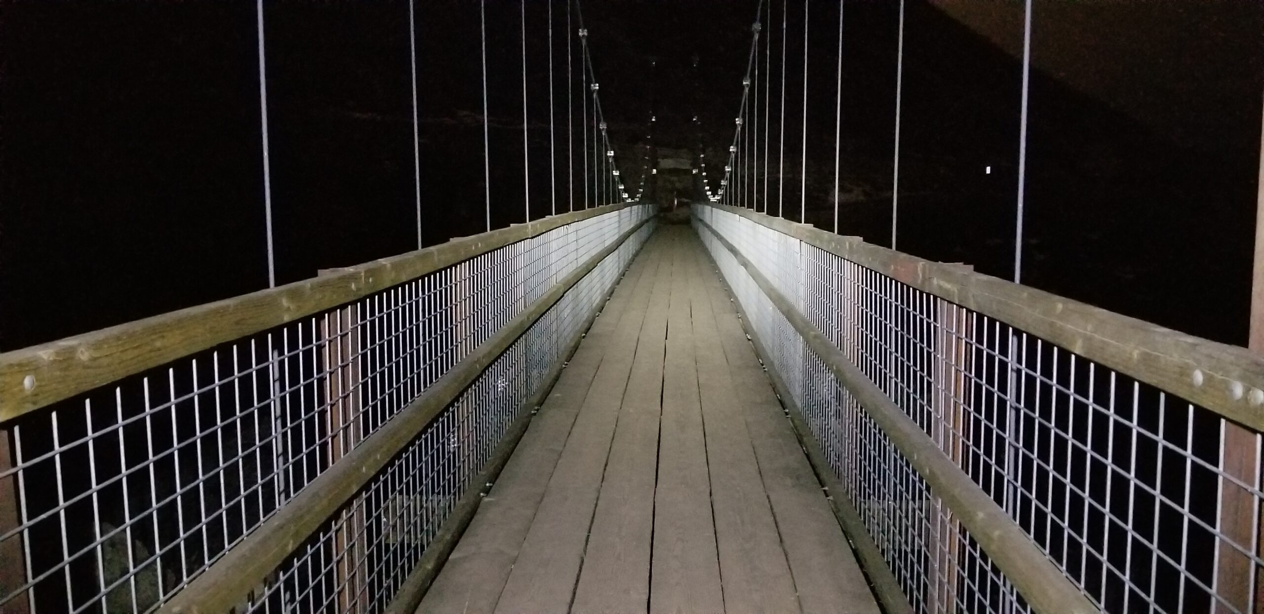 Dark Bridge by Andrew Fernlund bridge at midnight