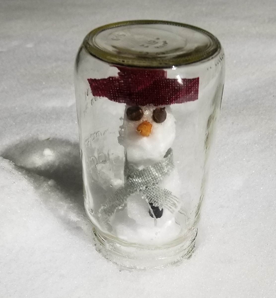 Snowman with No Arms in a Snowglobe by Andrew Fernlund snowman in a snowglobe