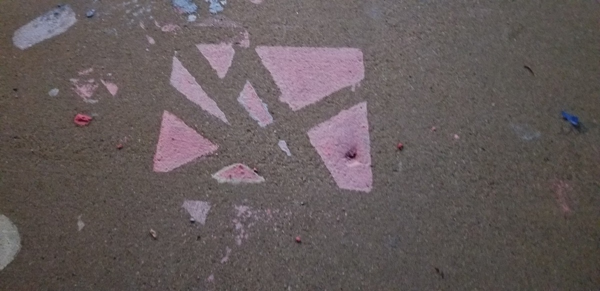Sidewalk Chalk Paint - Broken A Sidewalk Chalk Paint - Broken A
