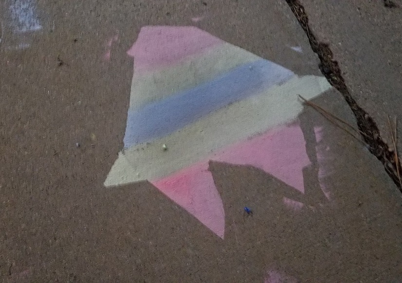 Sidewalk Chalk Paint - Rainbow Spaceship Sidewalk Chalk Paint - Rainbow Spaceship